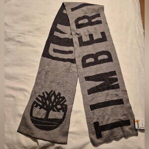 Timberland men's 2 tone gray reversible scarf 8 1/2" x 64" EUC